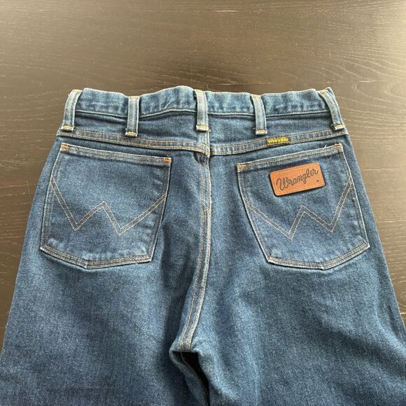 Vintage 70s Womens Boyfriend Bootcut Denim Western 955 Jeans Size 27 x 32 - Picture 2 of 11